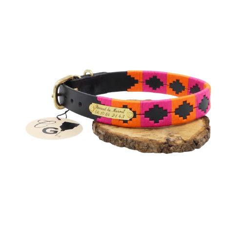 Collier Polo – Rose & Orange