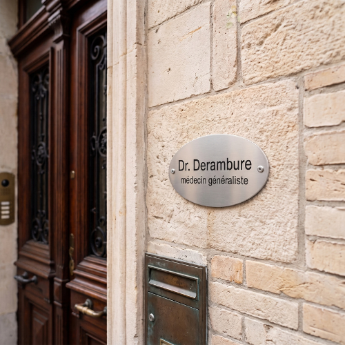 Plaque ovale – Laiton ou Aluminium