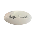 Plaque ovale – Laiton ou Aluminium