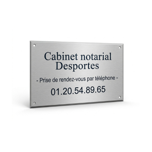 Plaque rectangulaire – Laiton ou Aluminium