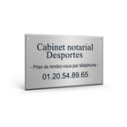 Plaque rectangulaire – Laiton ou Aluminium